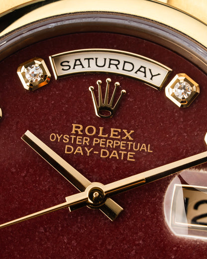 Rolex Day-Date 36mm Grossular Stone Dial - Ref. 118208