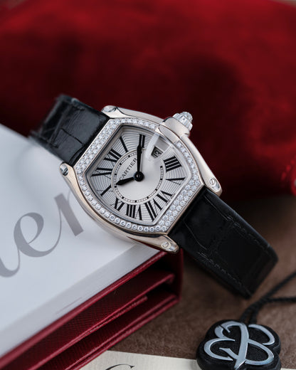 Cartier Roadster 18k White Gold Diamond Bezel - Ref. 2723