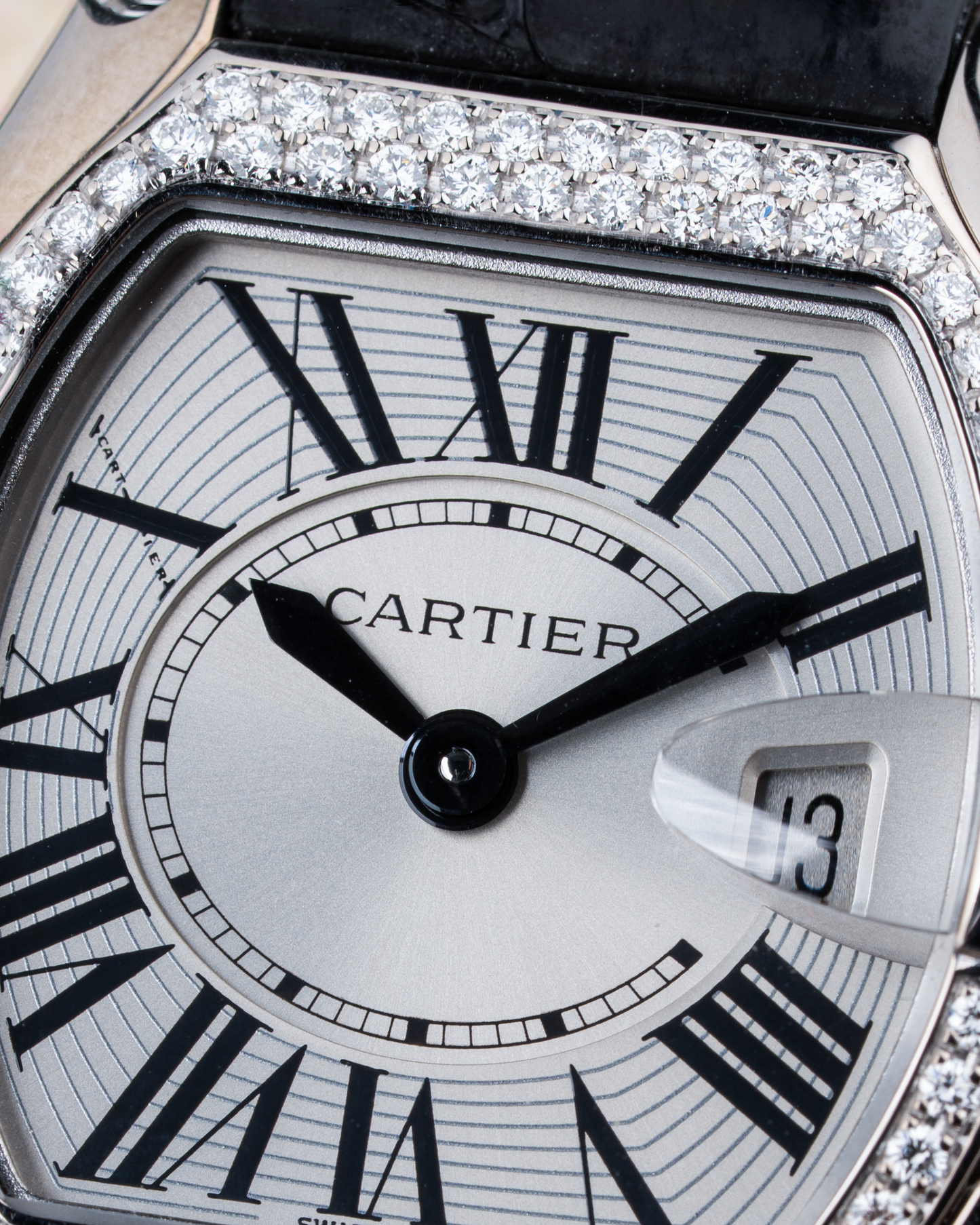 Cartier Roadster 18k White Gold Diamond Bezel - Ref. 2723