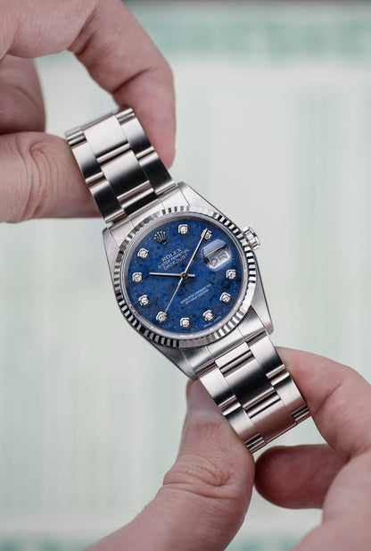 Rolex Datejust 36mm Sodalite Stone Dial - Ref. 16234