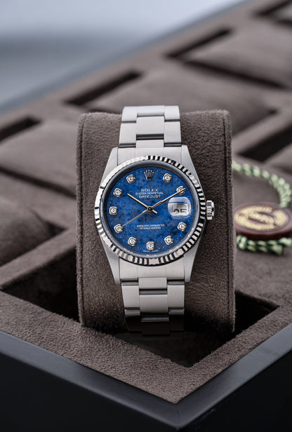 Rolex Datejust 36mm Sodalite Stone Dial - Ref. 16234