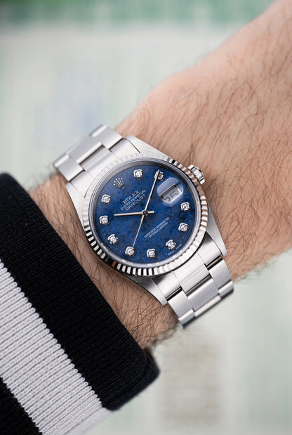 Rolex Datejust 36mm Sodalite Stone Dial - Ref. 16234