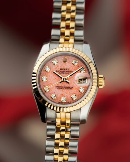 Rolex Lady-Datejust 26mm Coral Stone Dial - Ref. 179173