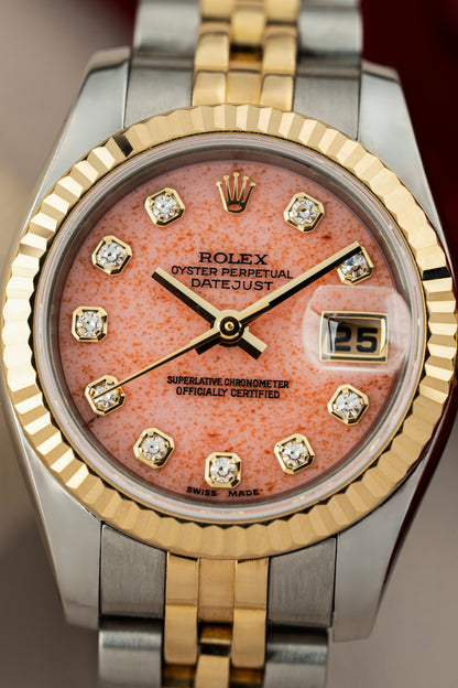 Rolex Lady-Datejust 26mm Coral Stone Dial - Ref. 179173