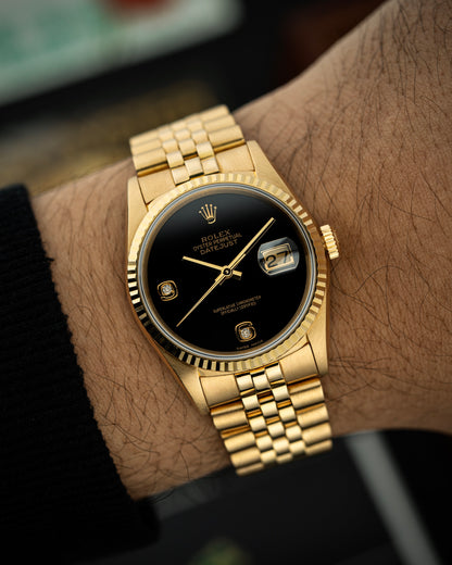 Rolex Datejust 36mm Onyx Stone Dial - Ref. 16238