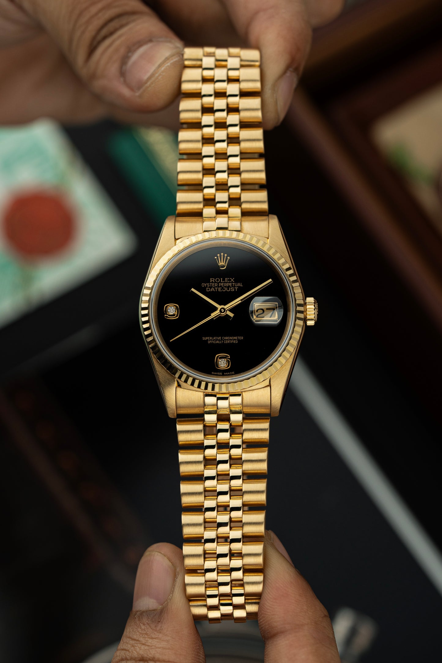 Rolex Datejust 36mm Onyx Stone Dial - Ref. 16238