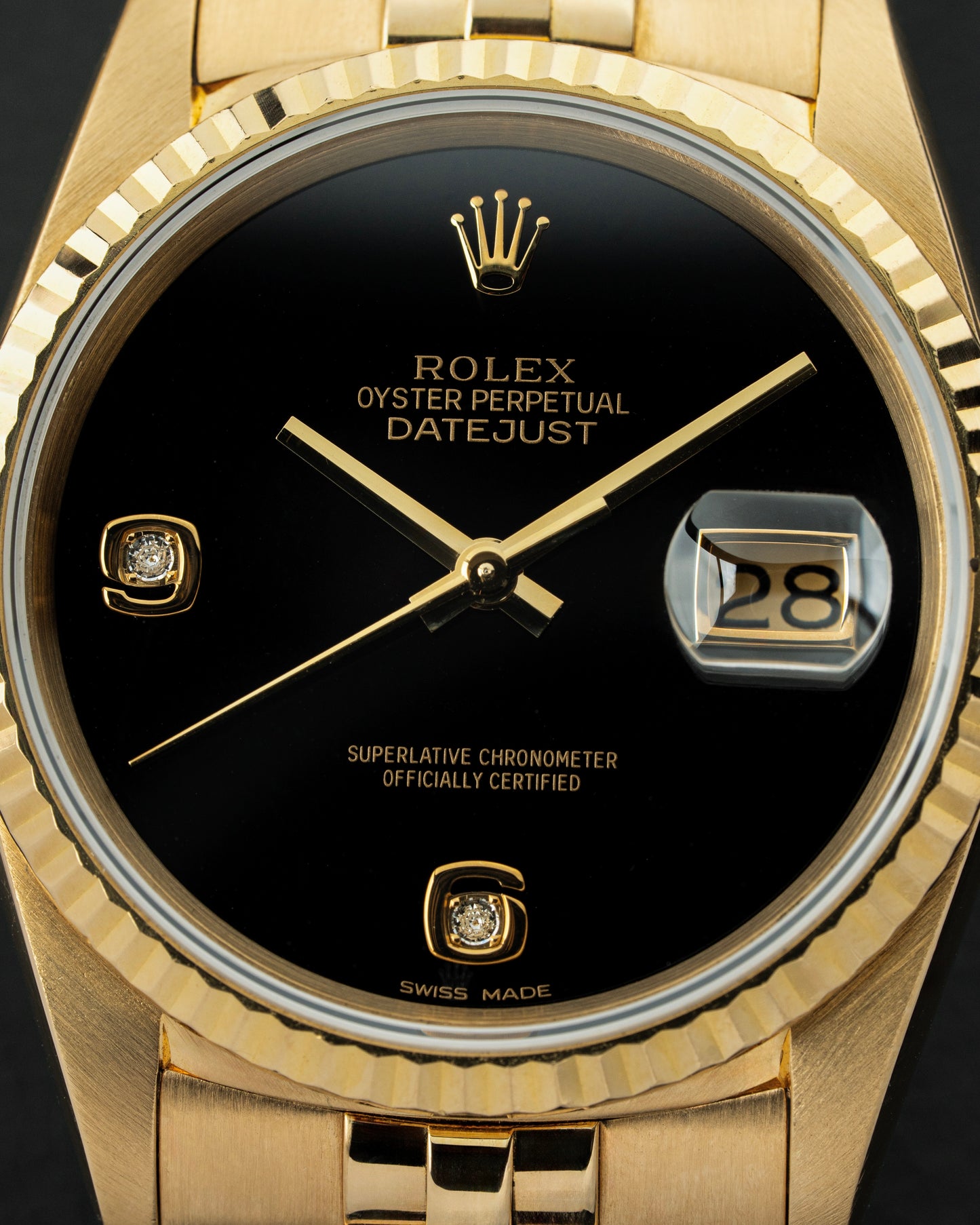 Rolex Datejust 36mm Onyx Stone Dial - Ref. 16238