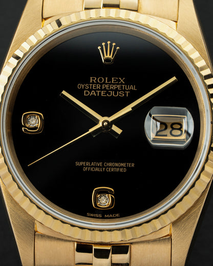 Rolex Datejust 36mm Onyx Stone Dial - Ref. 16238