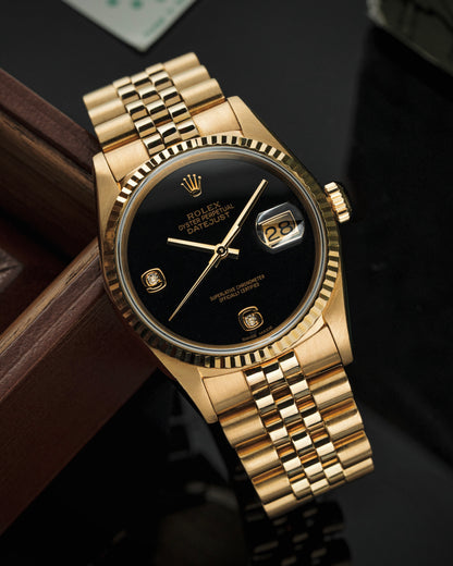 Rolex Datejust 36mm Onyx Stone Dial - Ref. 16238