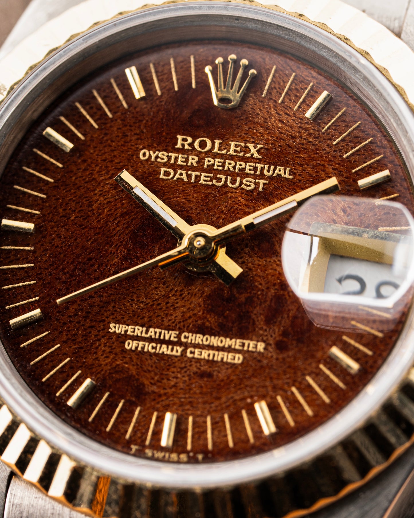 Rolex Lady-Datejust 26mm Tridor Wood Dial - Ref. 69179B