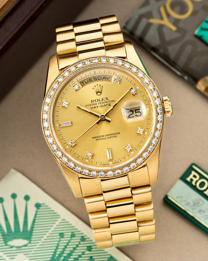 Rolex Day-Date 36mm Diamond Bezel - Ref. 18348