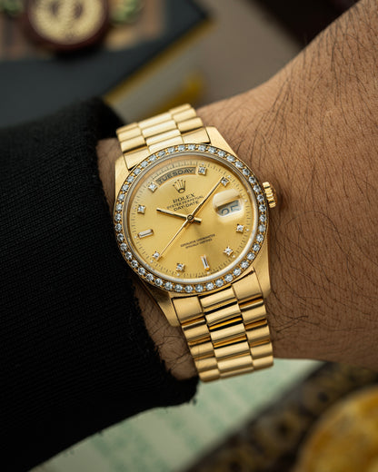 Rolex Day-Date 36mm Diamond Bezel - Ref. 18348