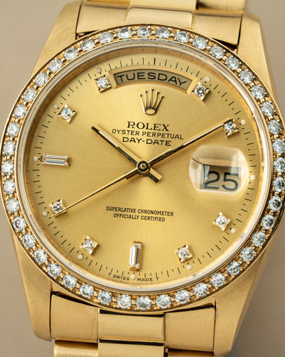 Rolex Day-Date 36mm Diamond Bezel - Ref. 18348