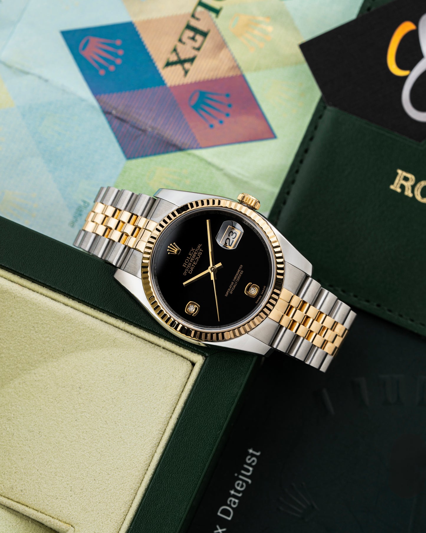 Rolex Datejust 36mm Onyx Stone Dial - Ref. 116233