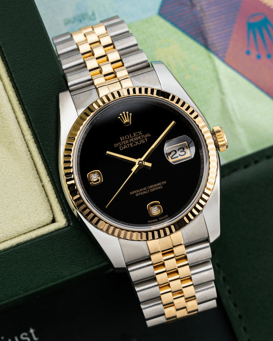 Rolex Datejust 36mm Onyx Stone Dial - Ref. 116233