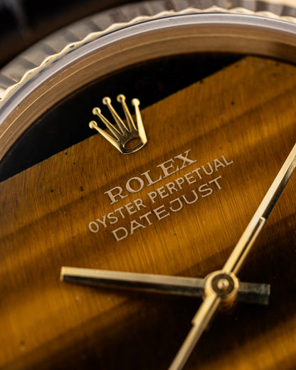 Rolex Datejust 36mm Tiger Eye Stone Dial - Ref. 16018