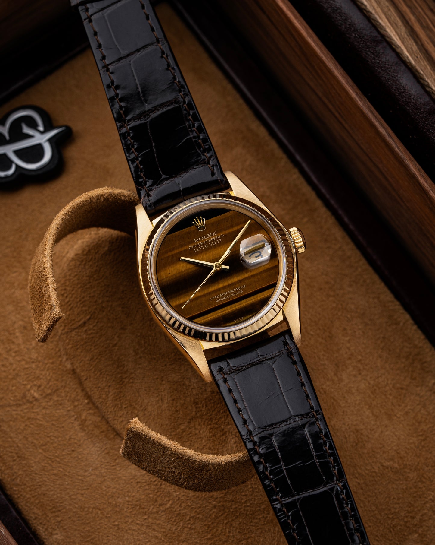 Rolex Datejust 36mm Tiger Eye Stone Dial - Ref. 16018