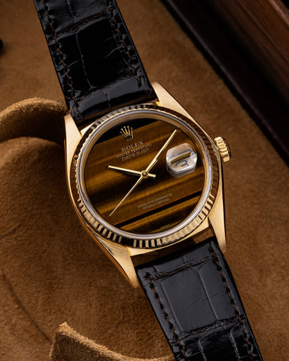 Rolex Datejust 36mm Tiger Eye Stone Dial - Ref. 16018