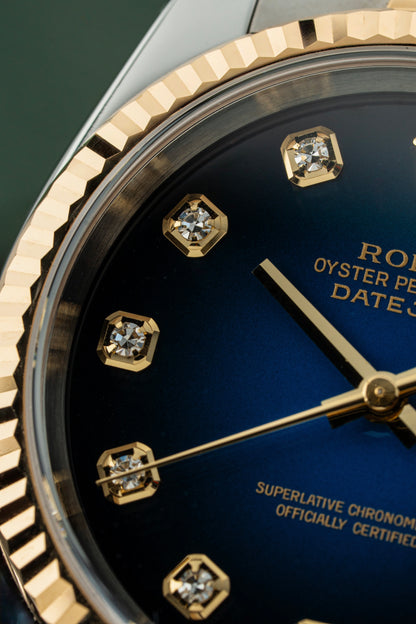 Rolex Datejust 36mm Blue Vignette Diamond Dial - Ref. 116233