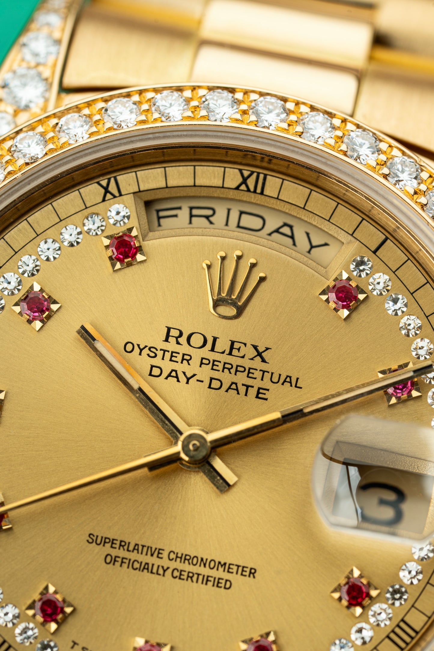 Rolex Day-Date 36mm Ruby String Dial - Ref. 18388