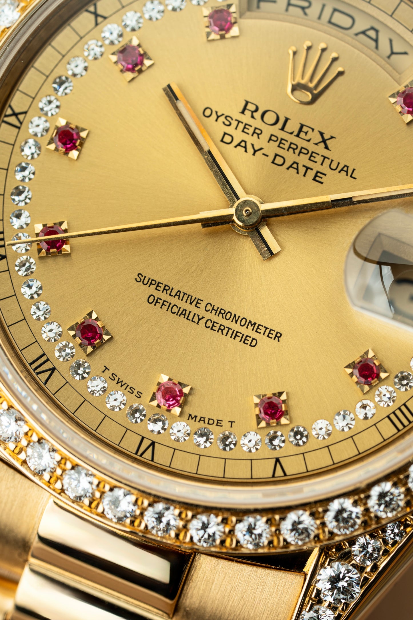 Rolex Day-Date 36mm Ruby String Dial - Ref. 18388