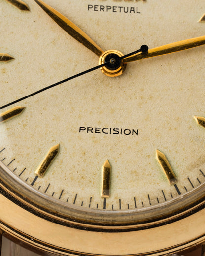 Rolex Perpetual Precision 34mm 9ct Gold Automatic 1950s Vintage