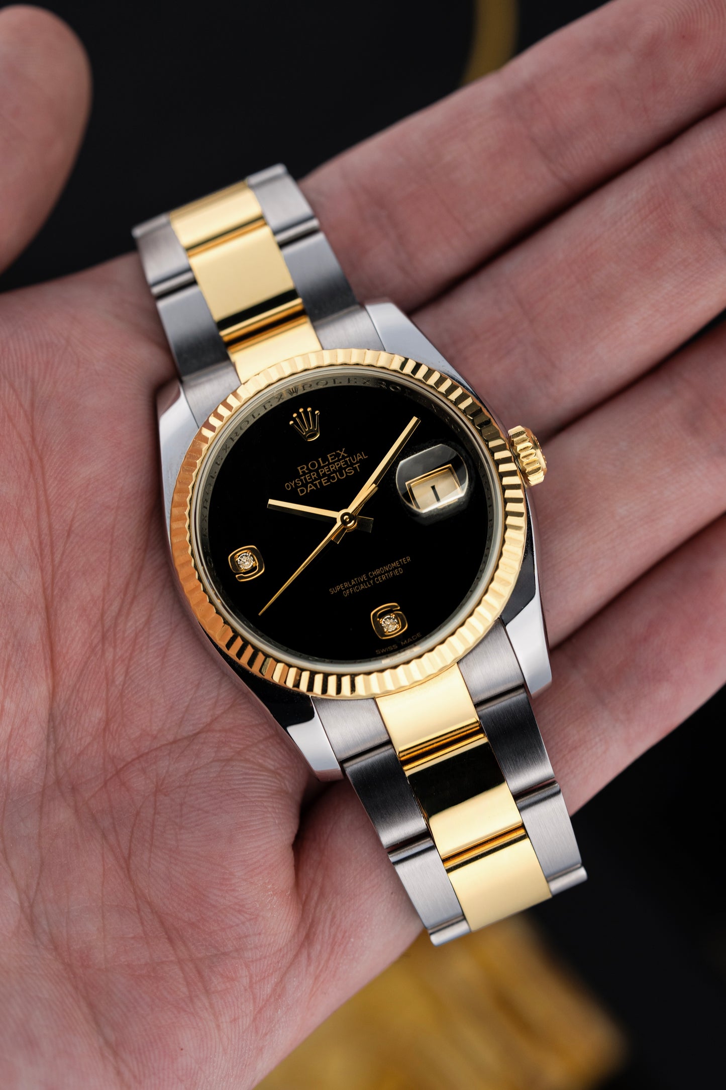 Rolex Datejust 36mm Onyx Stone Dial - Ref. 116233