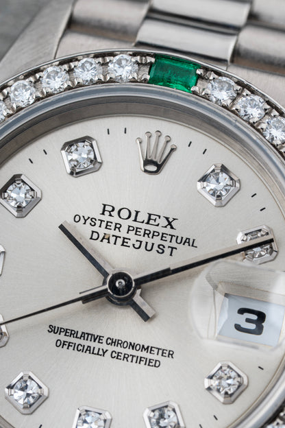 Rolex Lady-Datejust 26mm Emerald Baguettes - Ref. 69079