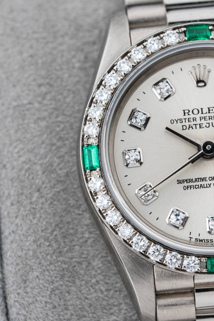 Rolex Lady-Datejust 26mm Emerald Baguettes - Ref. 69079