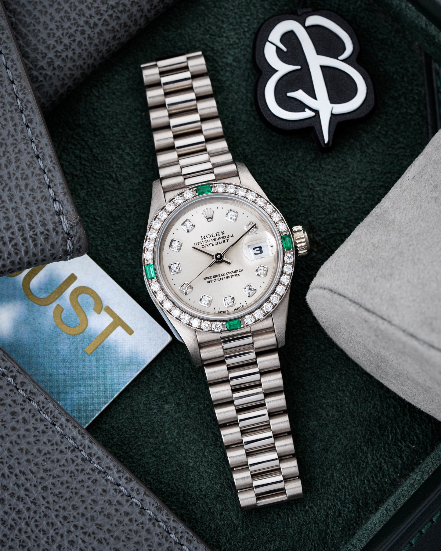 Rolex Lady-Datejust 26mm Emerald Baguettes - Ref. 69079