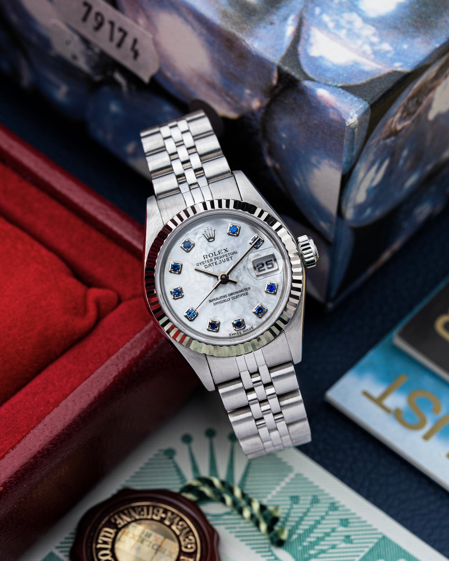 Rolex Lady-Datejust 26mm Sapphire Mother of Pearl - Ref. 79174