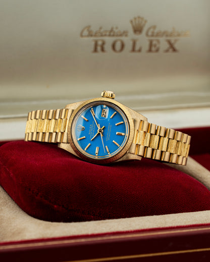 Rolex Lady-Datejust 26mm Bark Blue Stella Dial - Ref. 6927