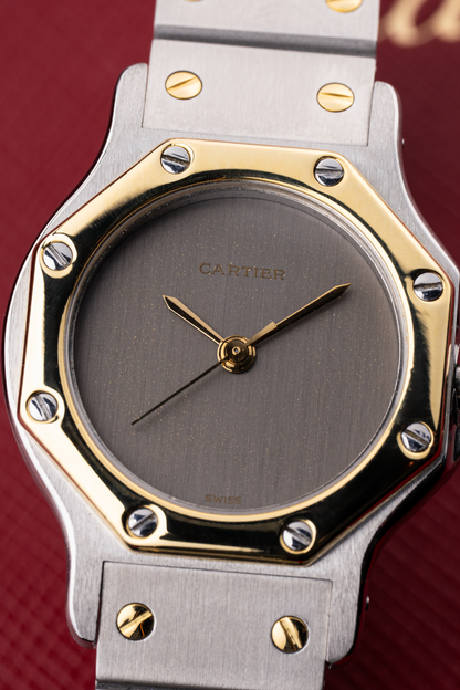 Cartier Santos Octagon 24mm Grey 'Ghost' Dial - Ref. 0907